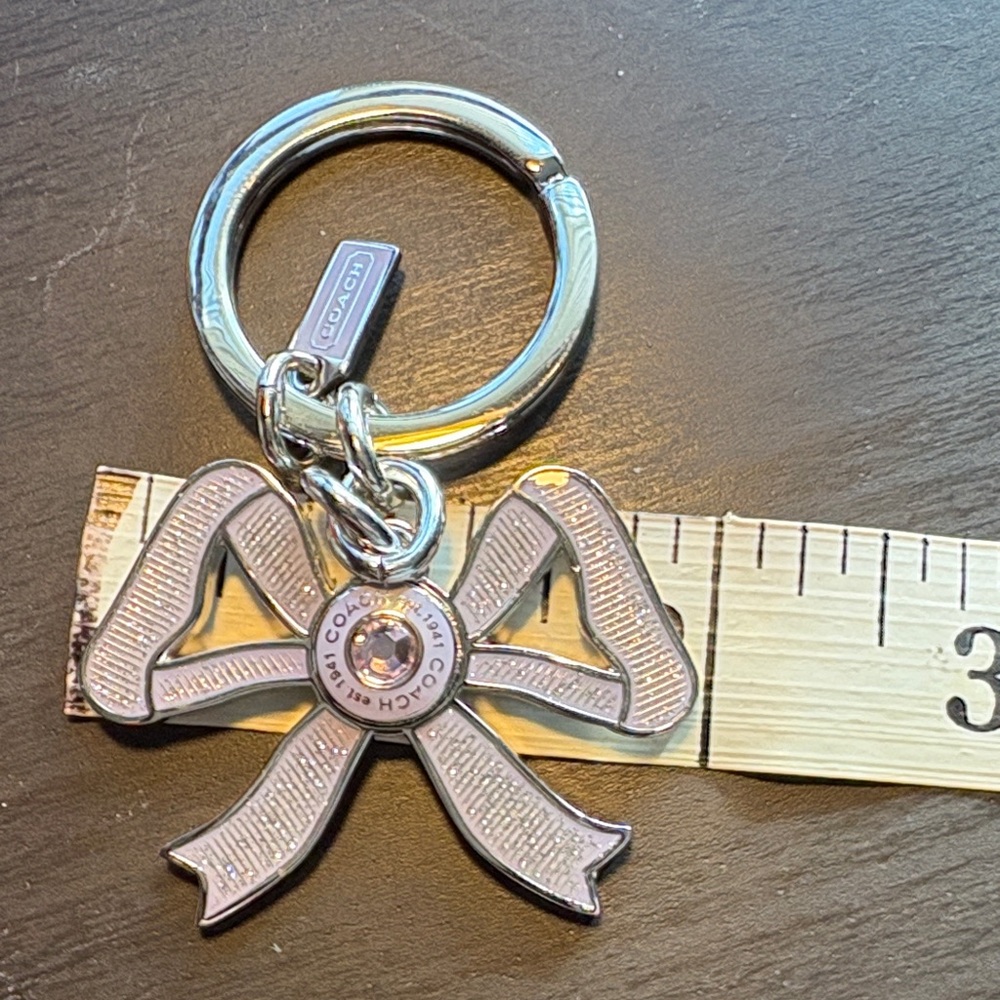 Coach Metallic Bow Keychain - Picture 5 of 5
